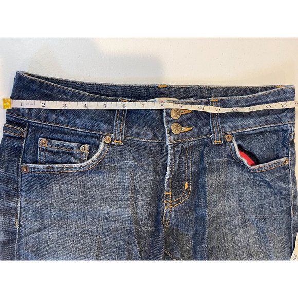 Red Engine Womens Jeans Straight Leg Original Vintage 1980s Denim Blue Size 29 - Picture 4 of 11